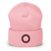 Embroidered Beanie: Polyamory Pride Ring Emblem Design
